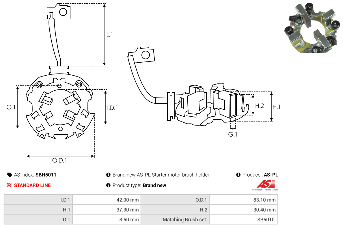 AS-PL sbh5011 83,10mm