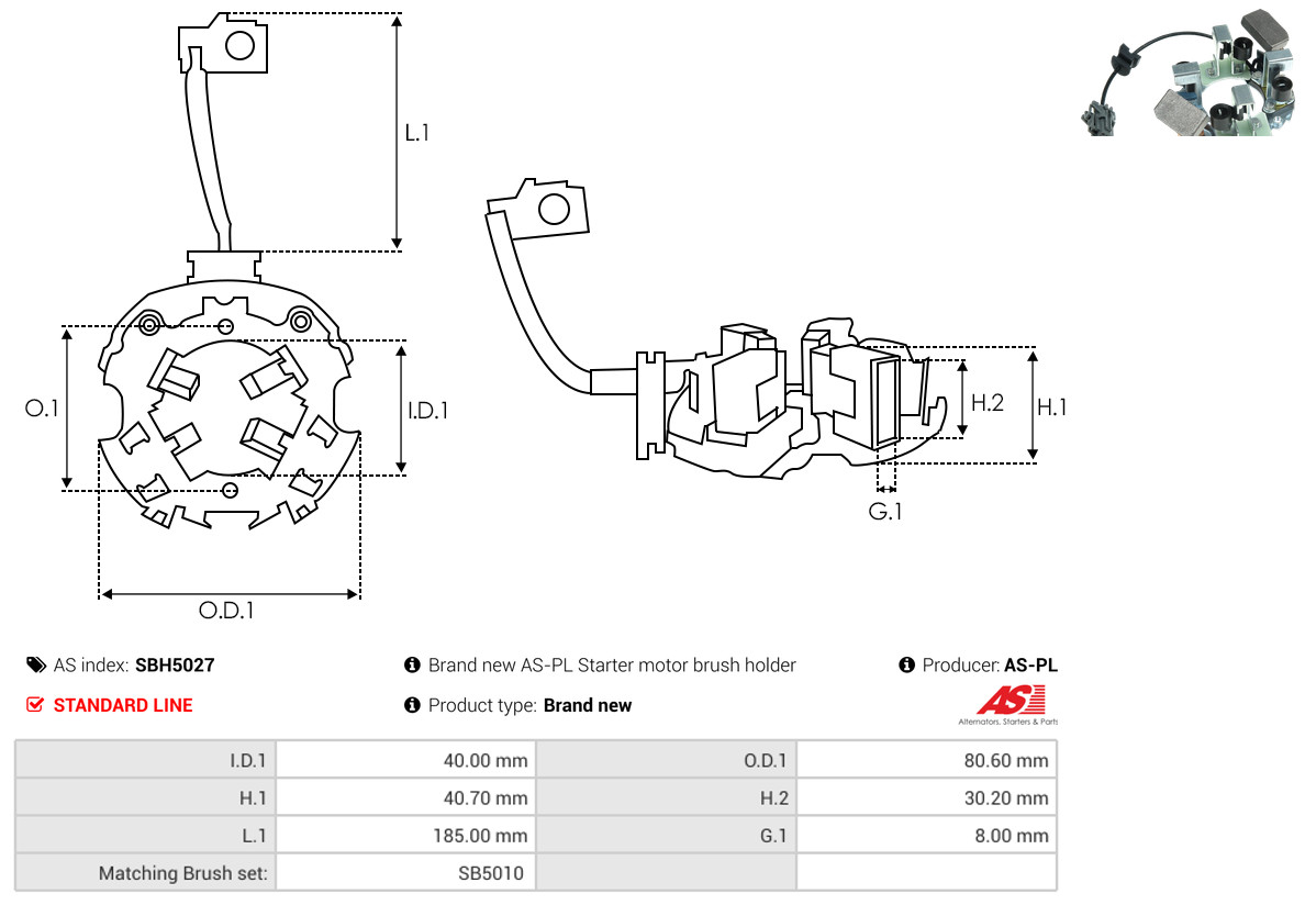 AS-PL sbh5027 80,60mm