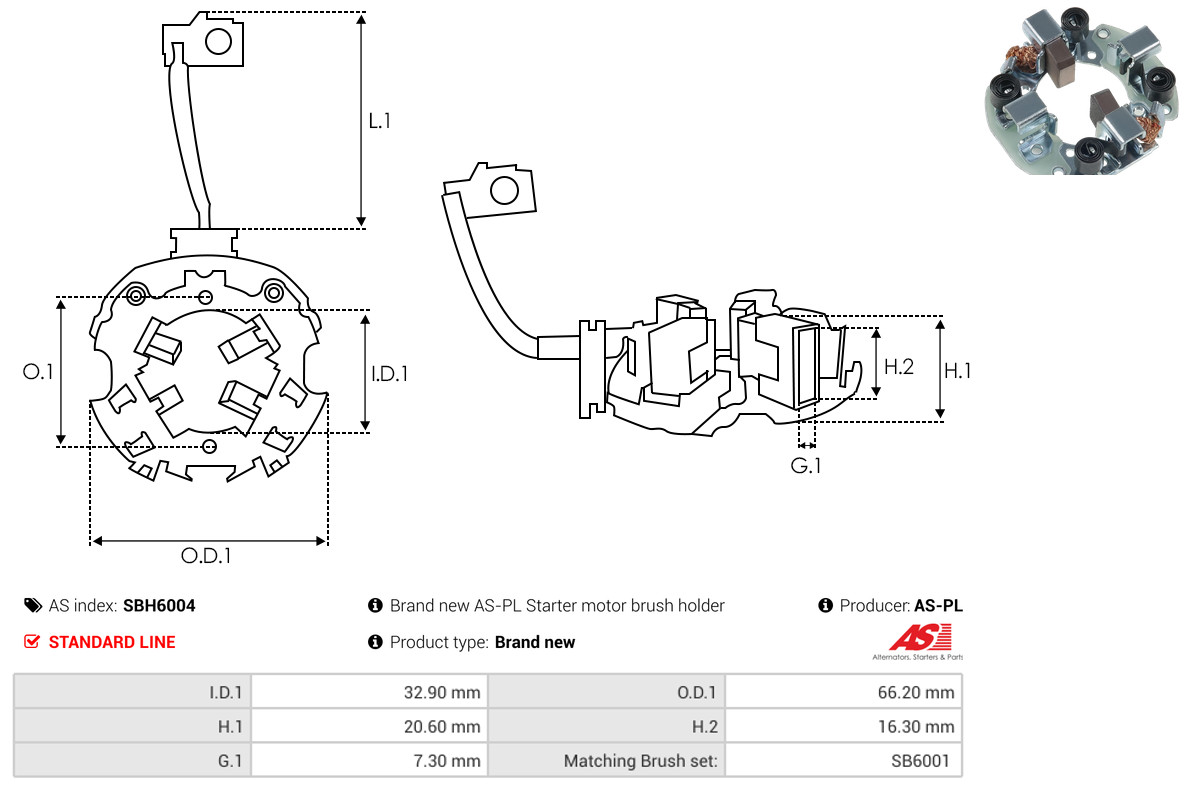 AS-PL sbh6004 66,20mm