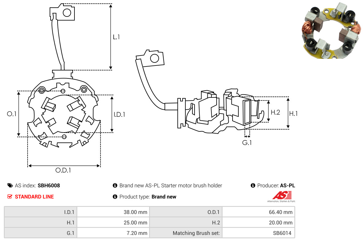 AS-PL sbh6008 66,40mm