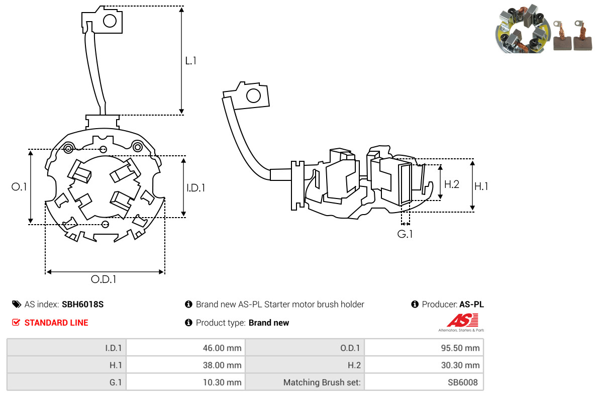 AS-PL sbh6018s 95,50mm