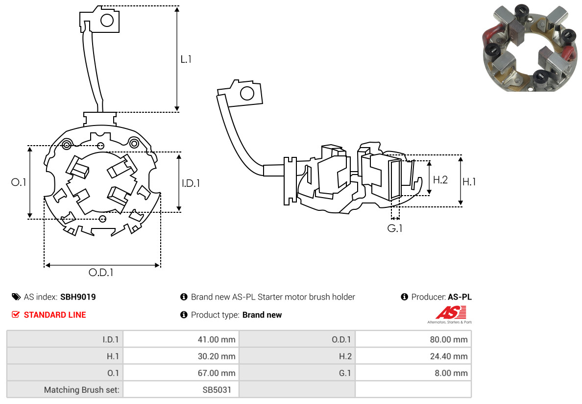 AS-PL sbh9019 800mm
