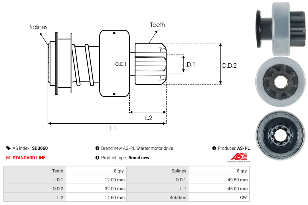 AS-PL sd3060 for TOYOTA