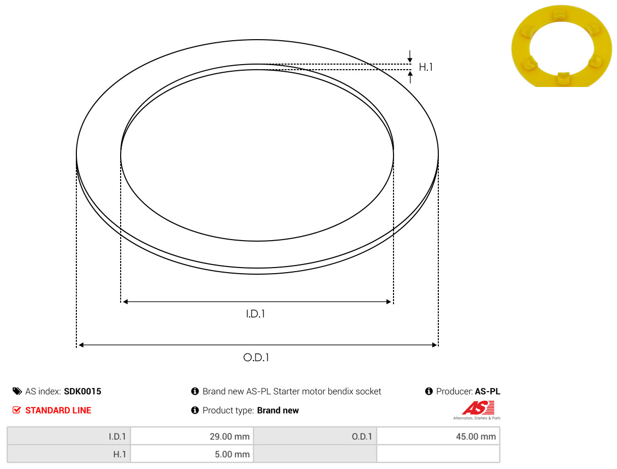 AS-PL sdk0015 450mm