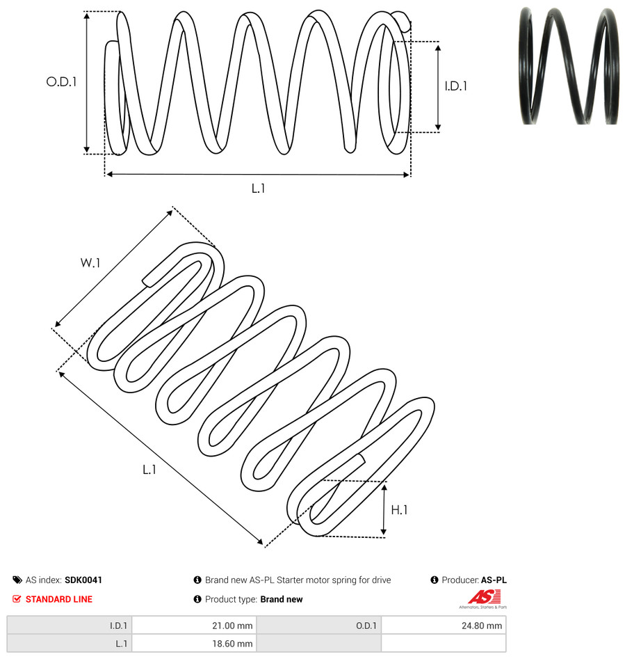 AS-PL sdk0041 24,80mm