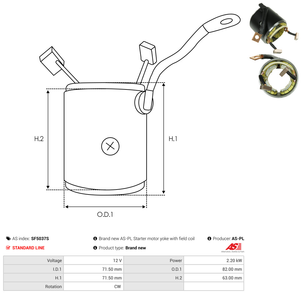 AS-PL sf5037s 820mm for HYUNDAI HONDA MAZDA MITSUBISHI SUZUKI