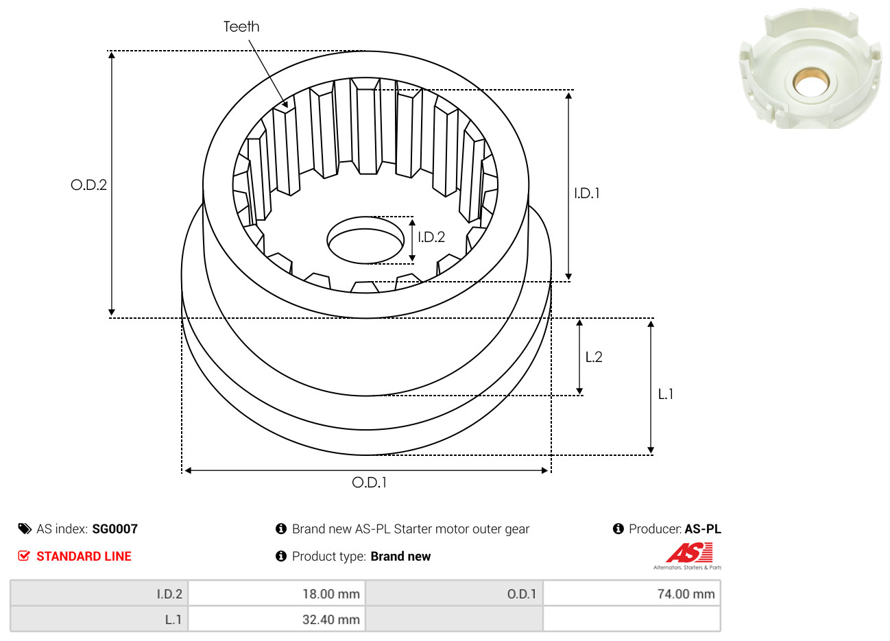 AS-PL sg0007 740mm