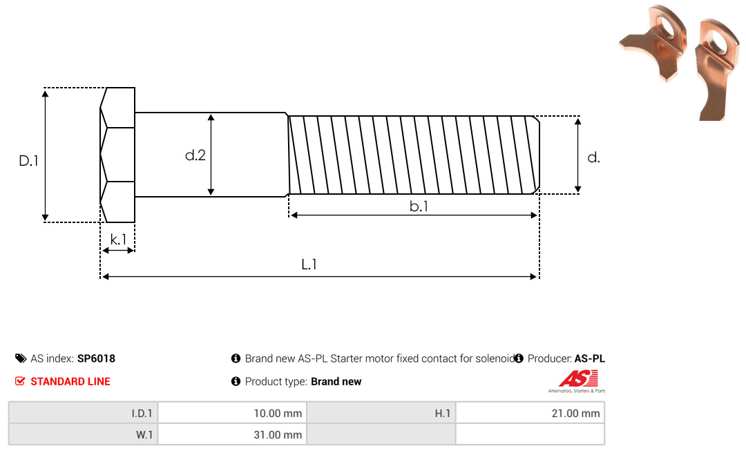 AS-PL sp6018 for TOYOTA