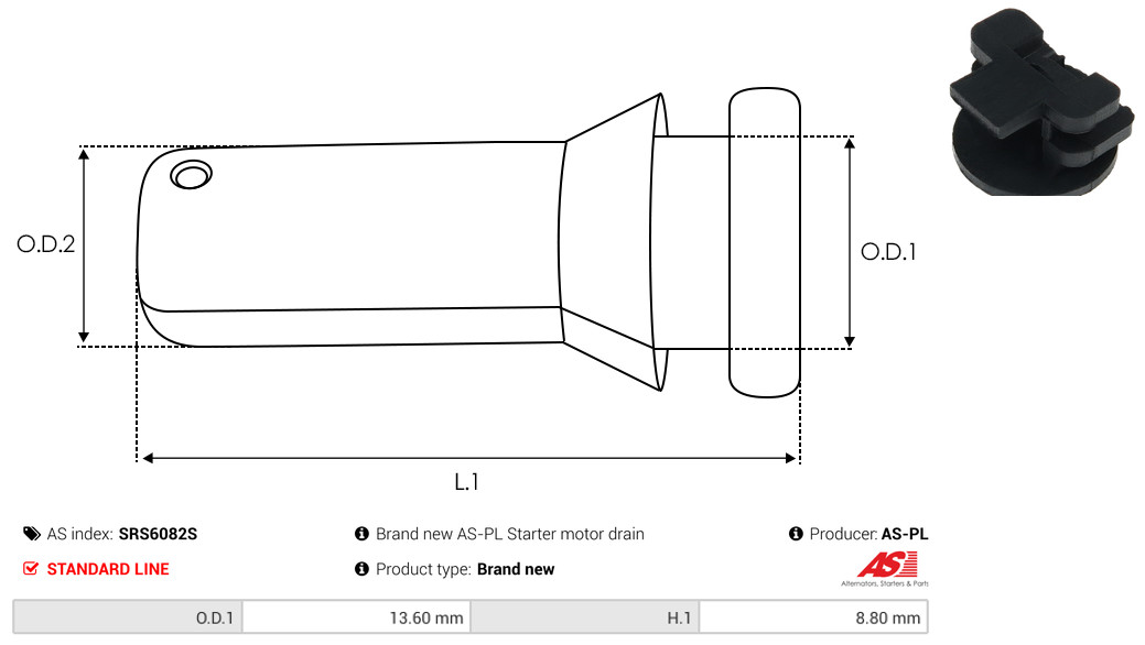 AS-PL srs6082s 13,60mm