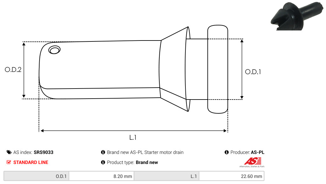 AS-PL srs9033 8,20mm