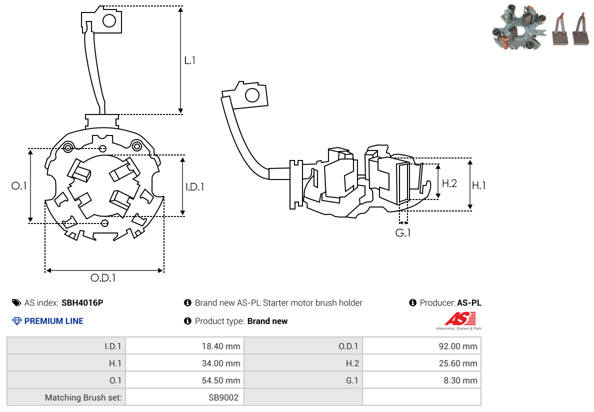 AS-PL sbh4016p 920mm