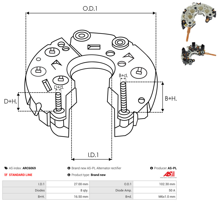 AS-PL arc6069 102,30mm