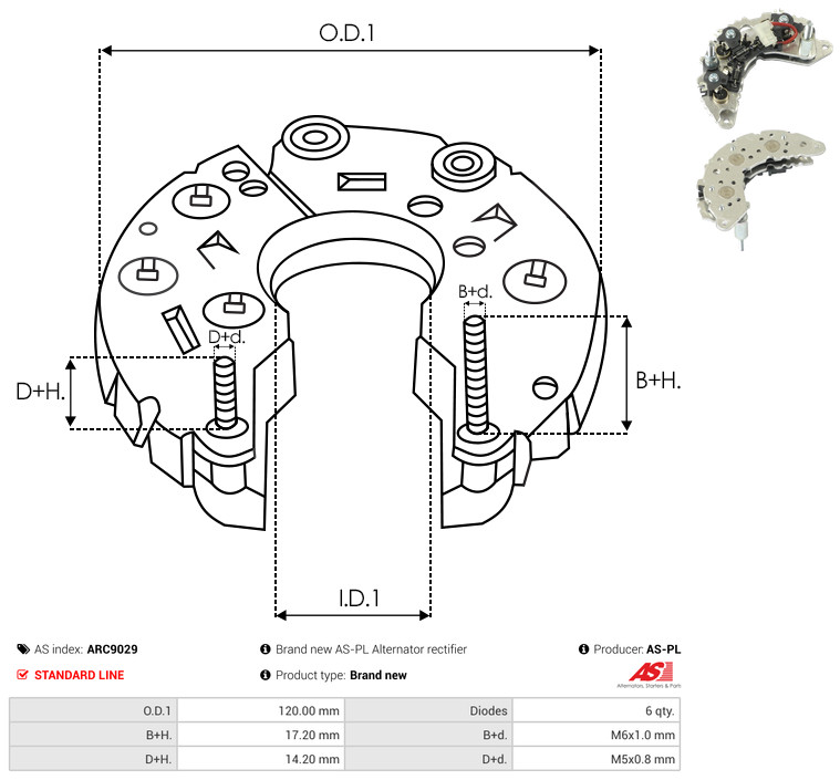 AS-PL arc9029 1200mm