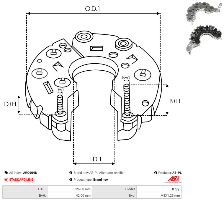 AS-PL arc9048 1260mm
