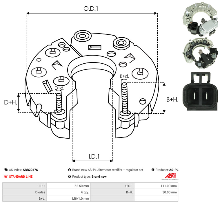 AS-PL arr2047s 1110mm