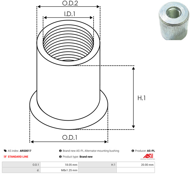 AS-PL ars0017 for VW