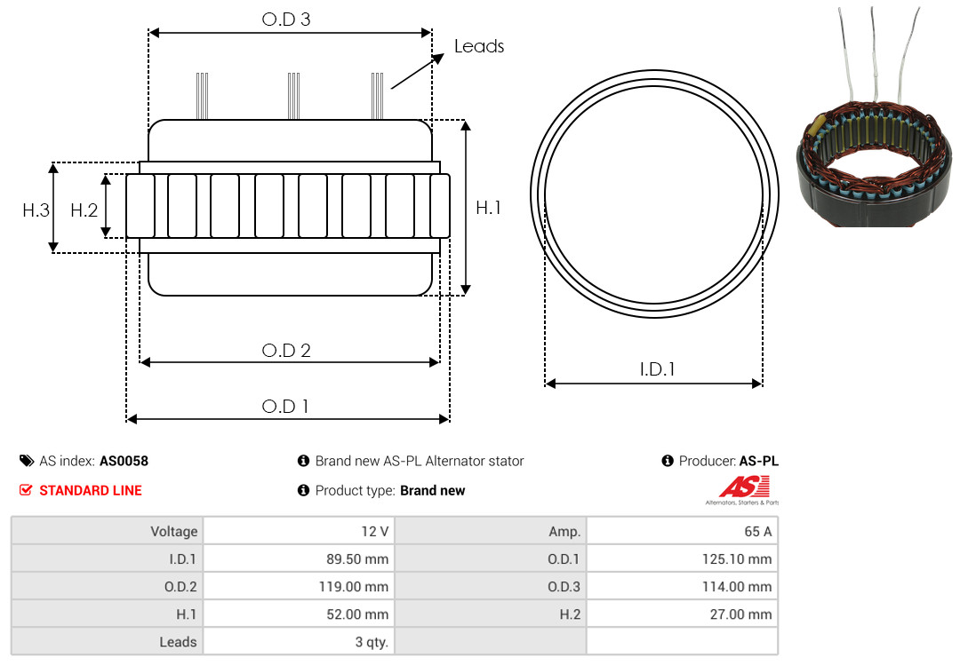 AS-PL as0058 for IVECO FIAT VW FORD BMW
