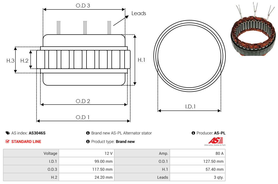 AS-PL as3046s for FIAT