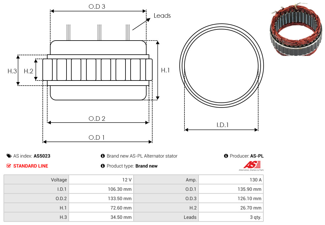 AS-PL as5023 for NISSAN