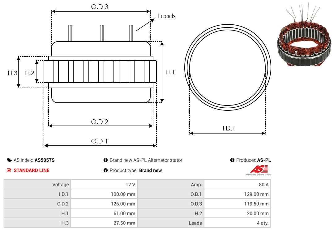 AS-PL as5057s for FORD MITSUBISHI NISSAN