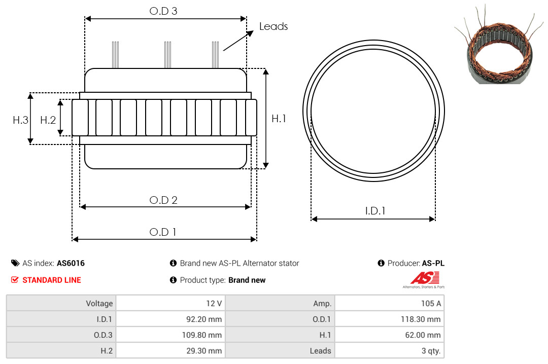 AS-PL as6016