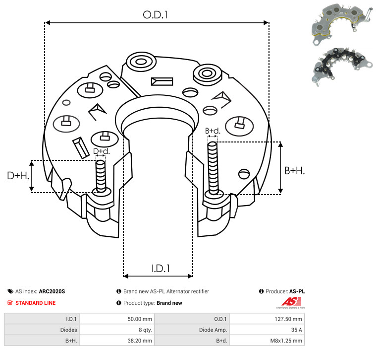 AS-PL arc2020s 127,50mm