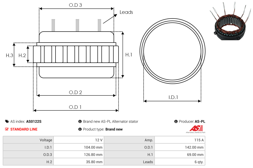 AS-PL as0122s for MERCEDES-BENZ