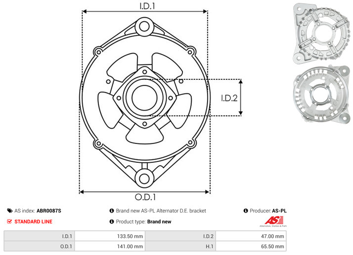 AS-PL abr0087s 1410mm