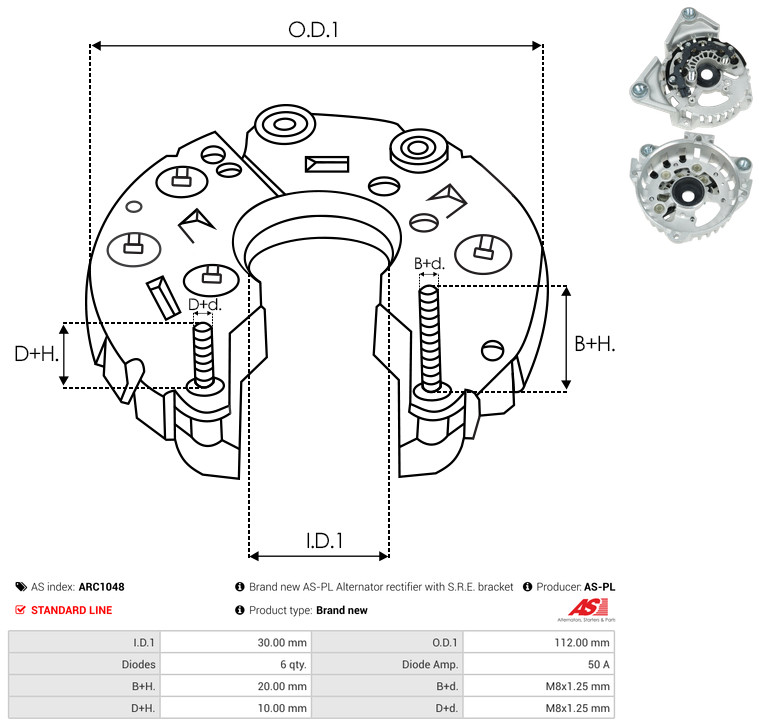 AS-PL arc1048 1120mm
