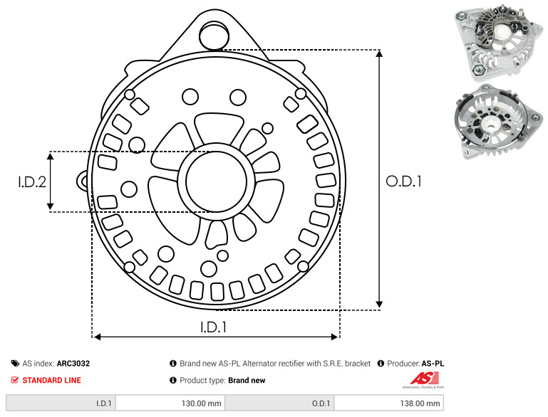 AS-PL arc3032 107,50mm
