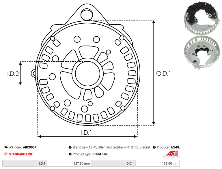 AS-PL arc9034 1120mm