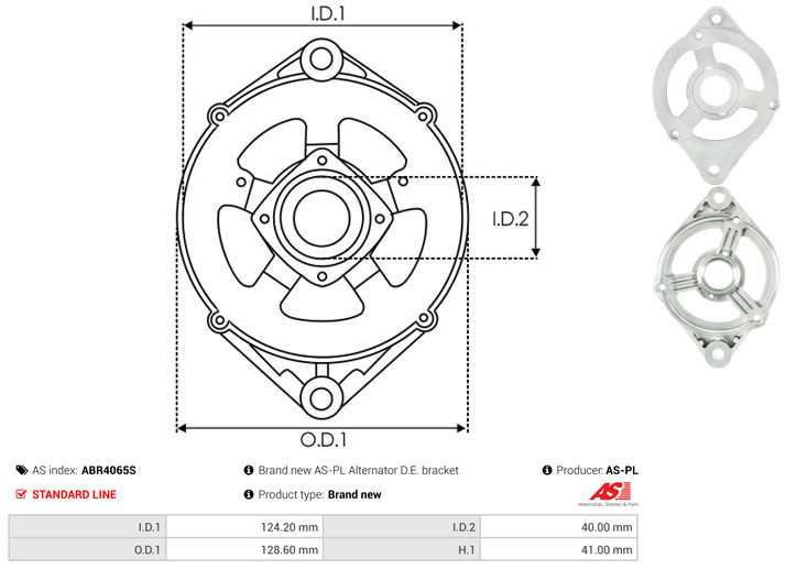 AS-PL abr4065s 128,60mm