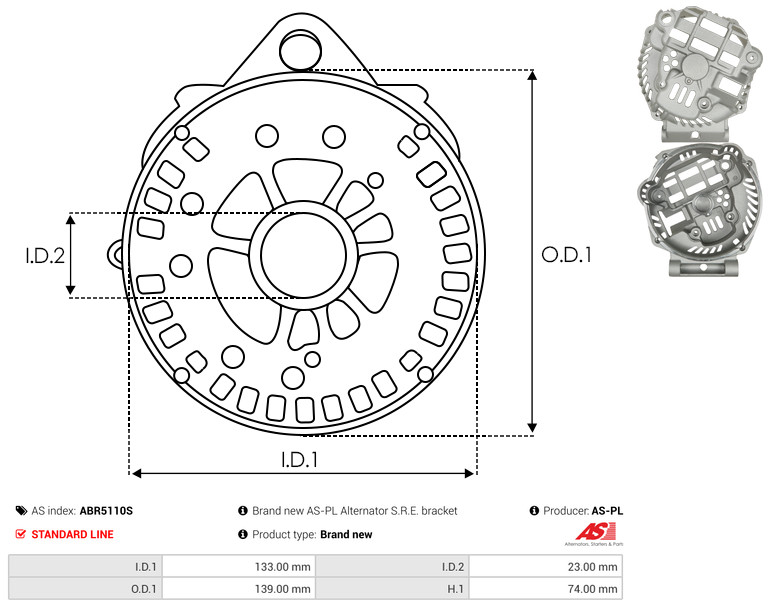 AS-PL abr5110s 1390mm