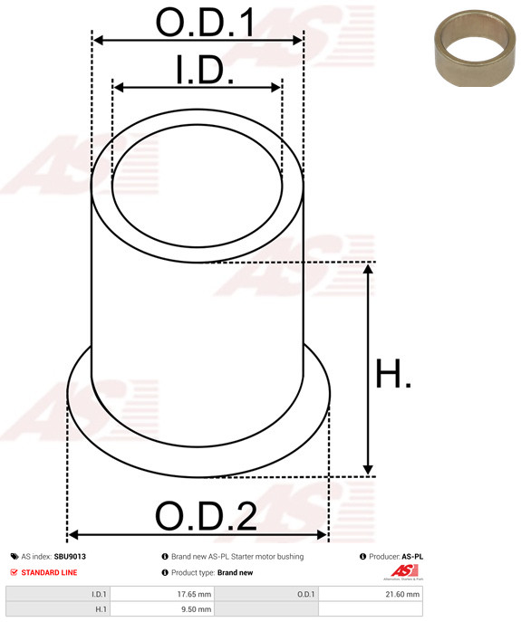 AS-PL sbu9013 for FIAT FORD