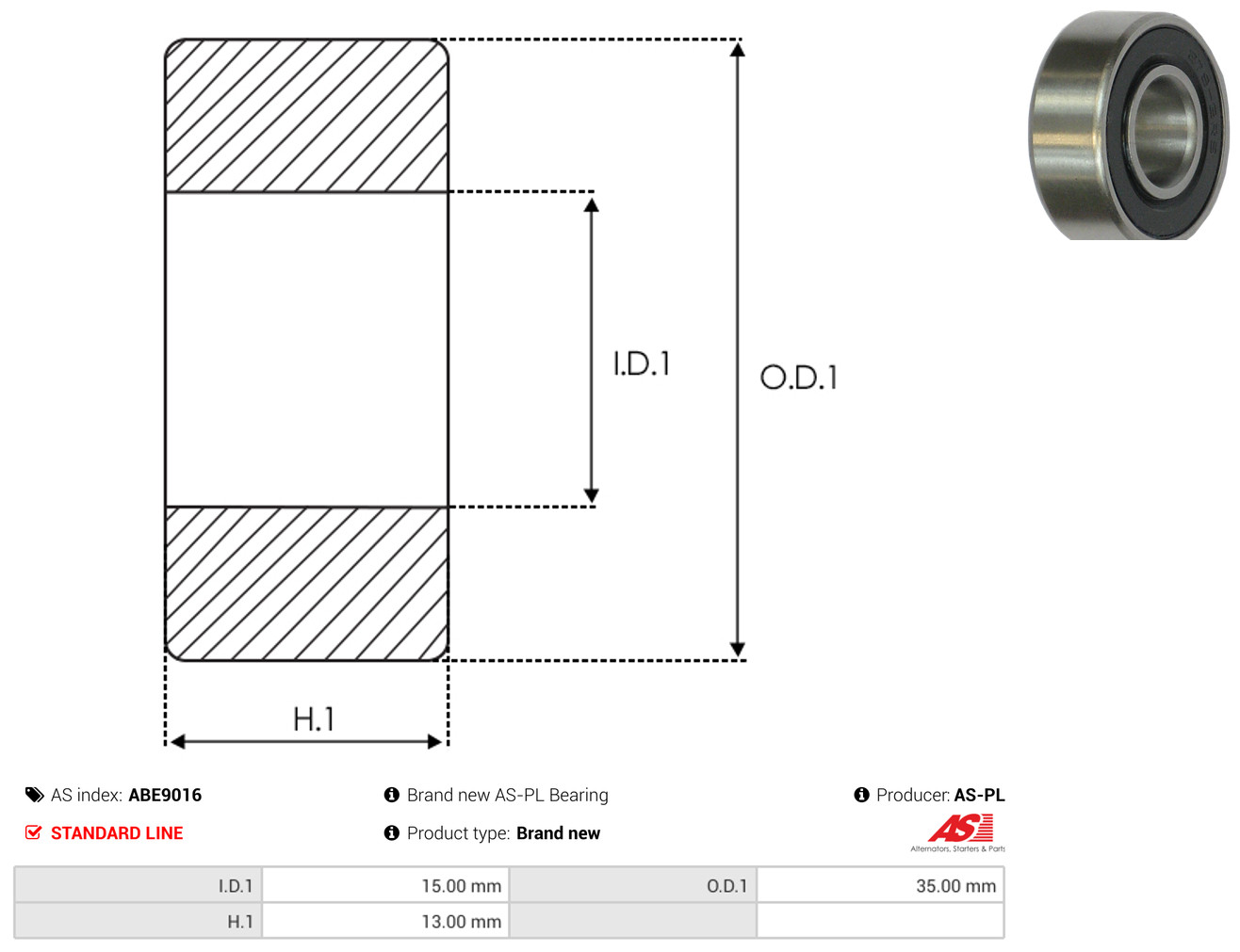 AS-PL Leje abe9016 for SUZUKI HONDA TOYOTA