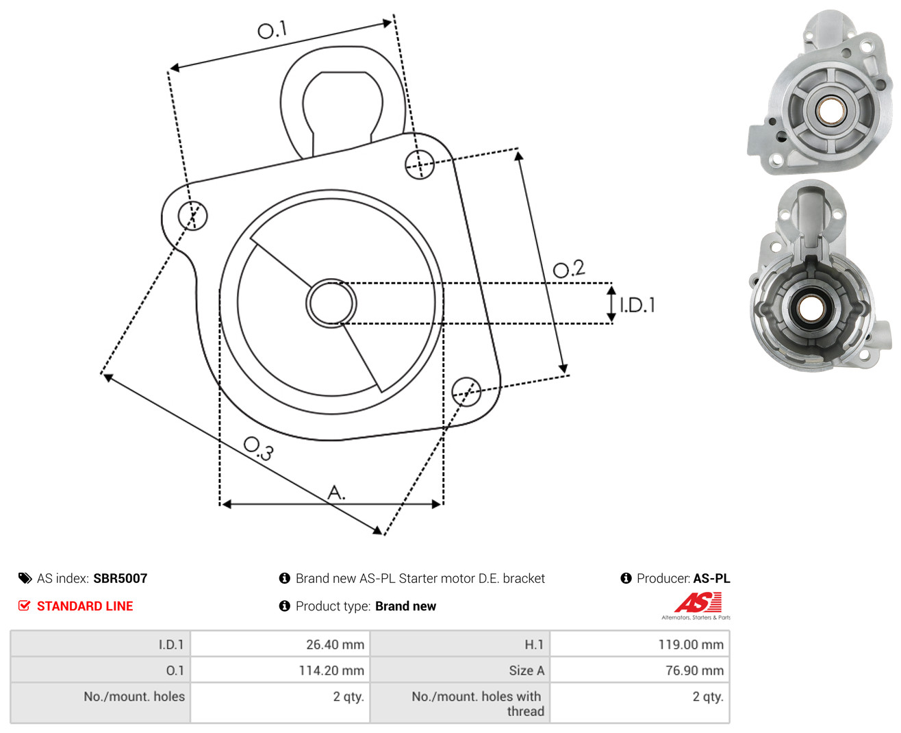 AS-PL sbr5007 for MITSUBISHI
