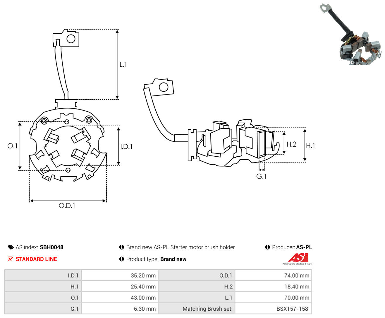 AS-PL sbh0048 740mm