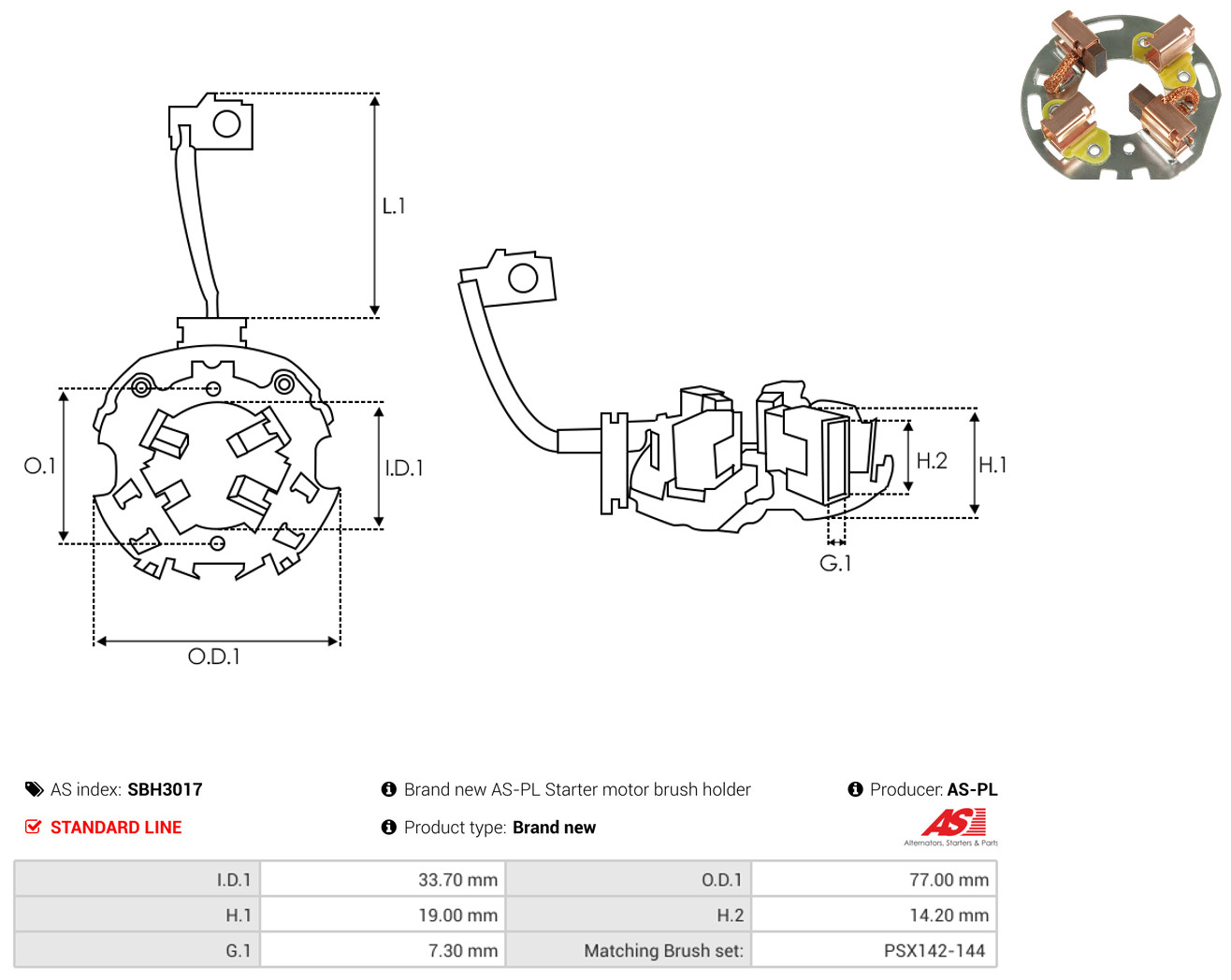 AS-PL sbh3017 770mm