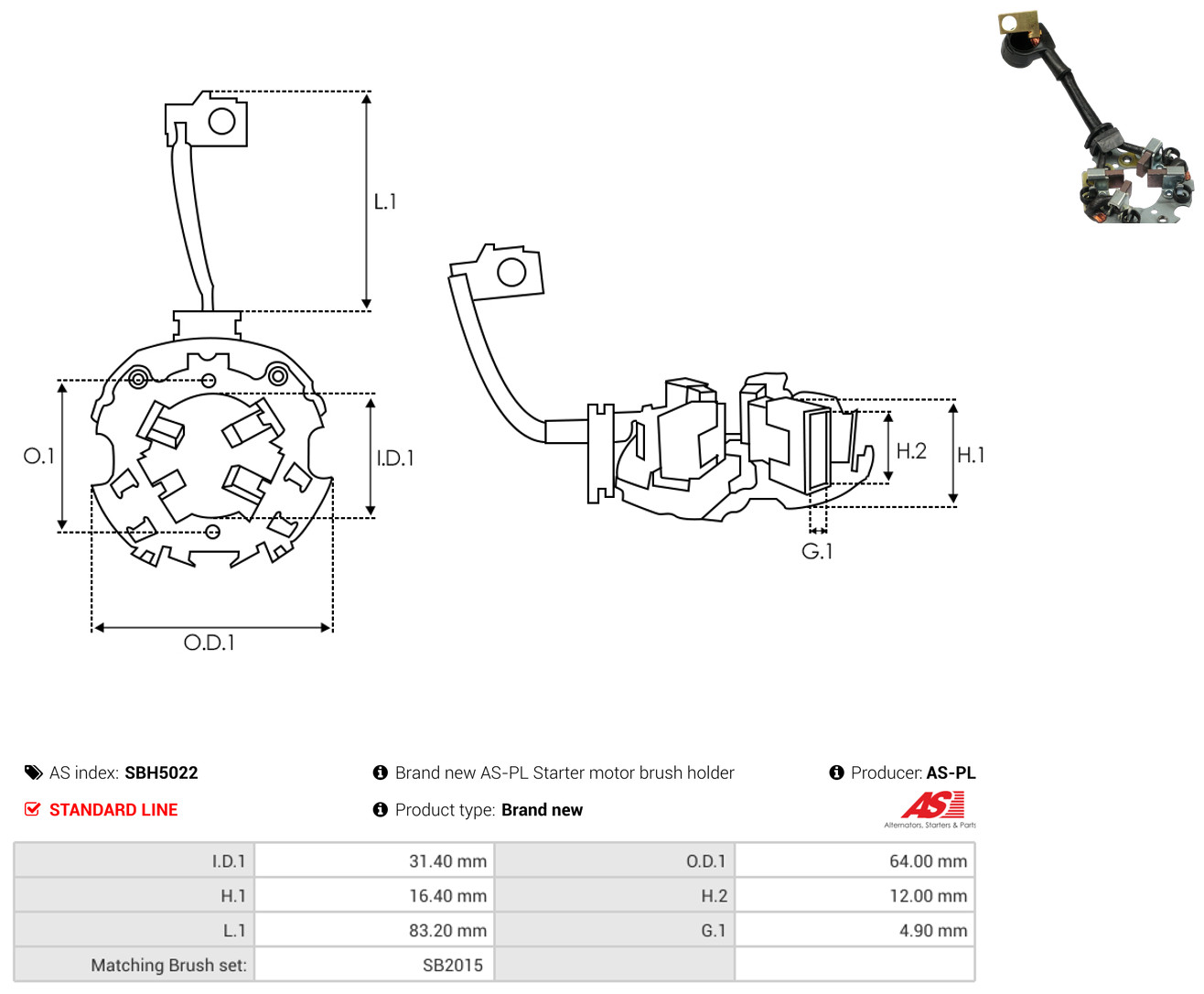 AS-PL sbh5022 640mm