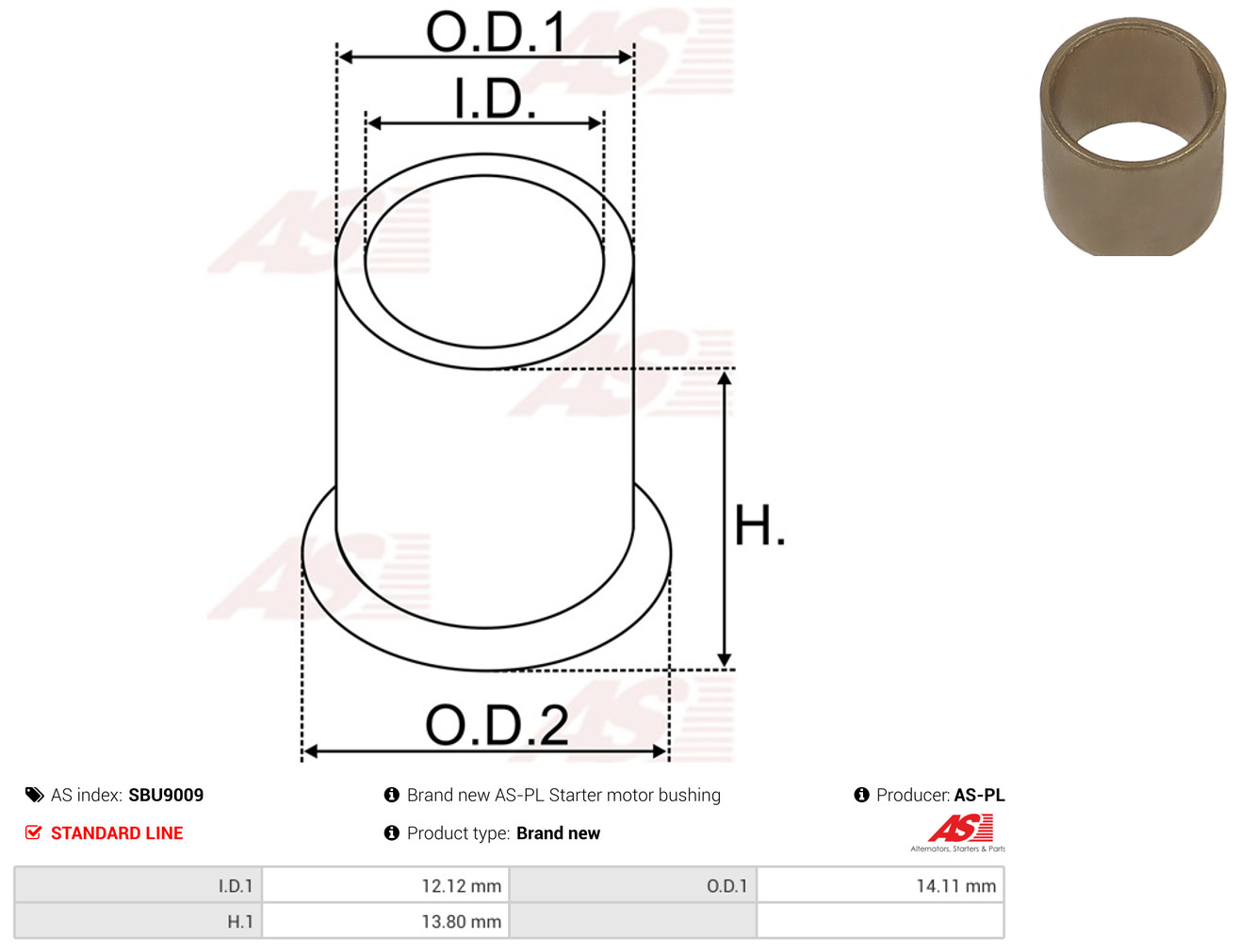 AS-PL sbu9009 for FIAT FORD
