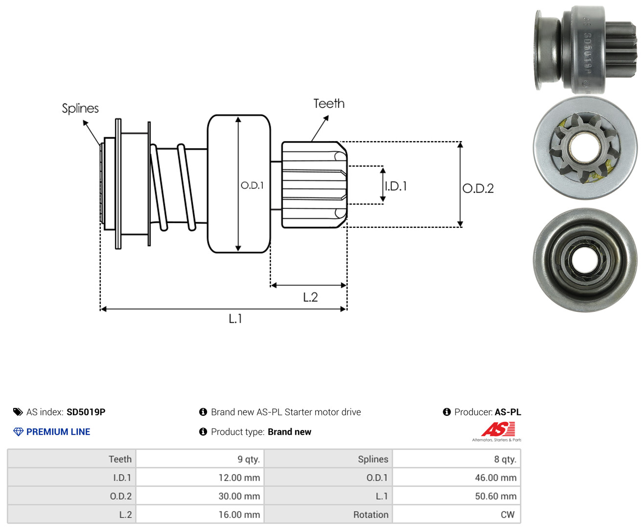 AS-PL sd5019p for MITSUBISHI NISSAN