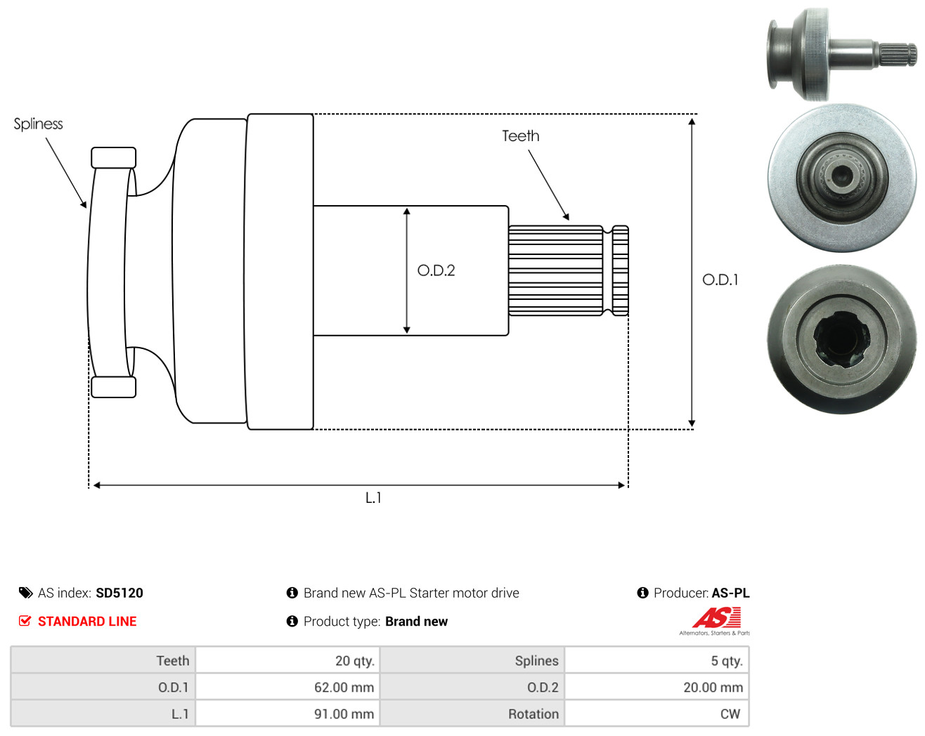 AS-PL sd5120 for MITSUBISHI