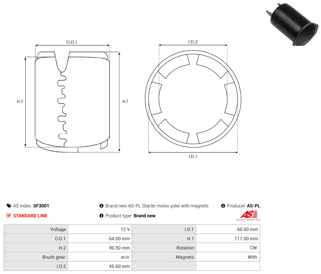 AS-PL sf3001 640mm