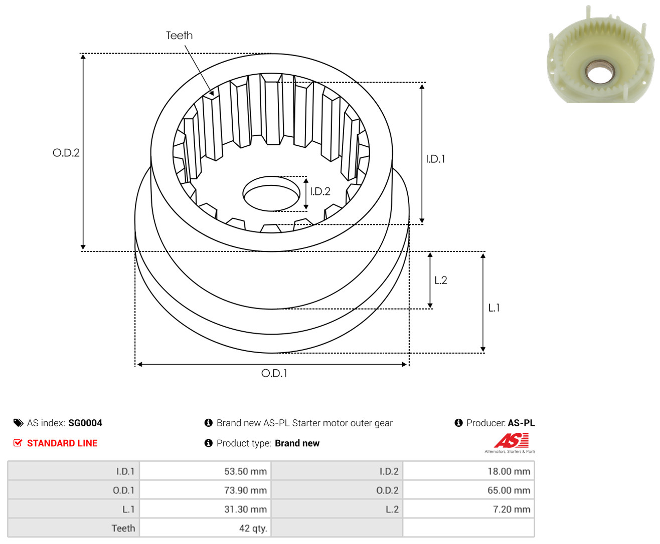 AS-PL sg0004 650mm