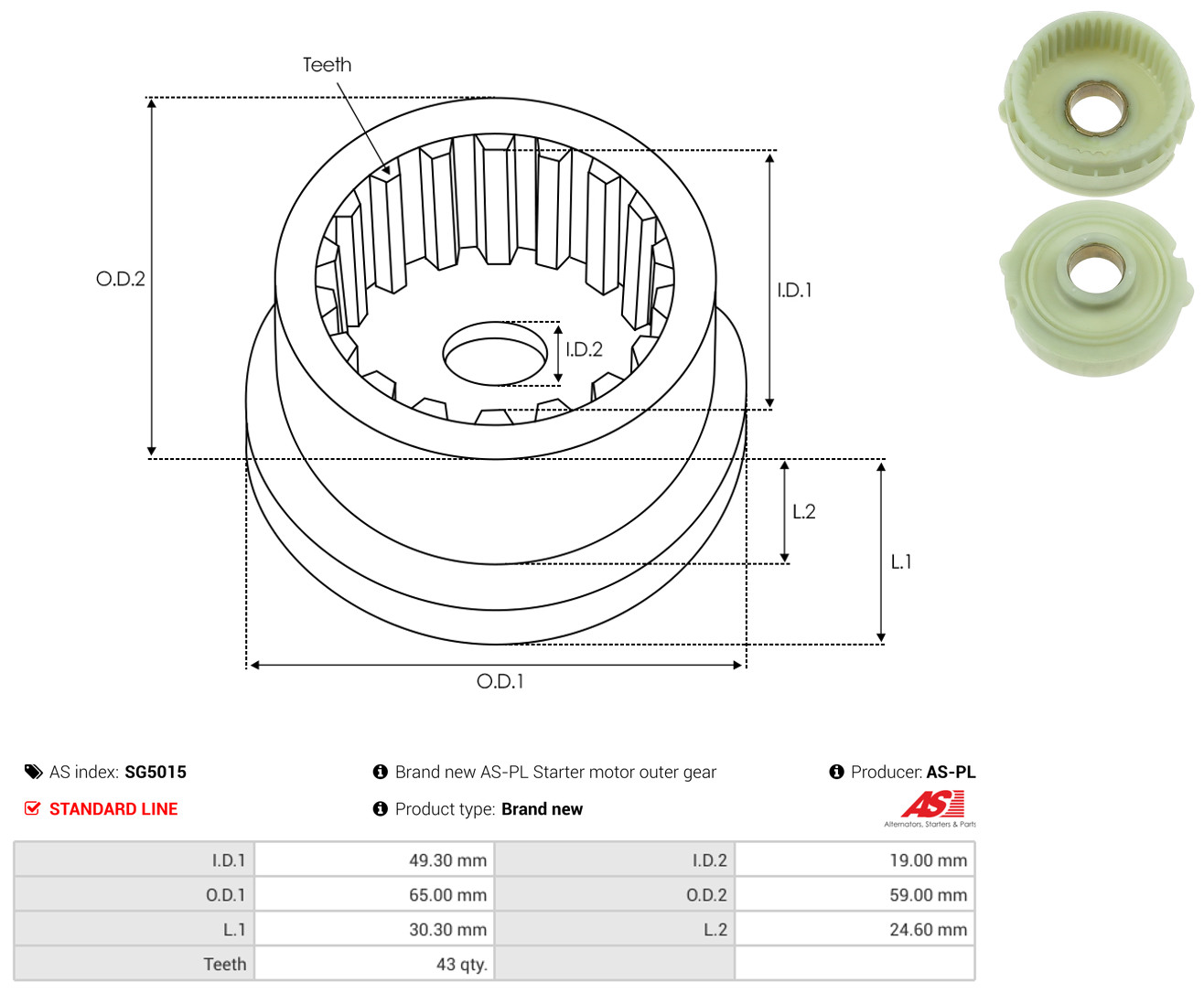 AS-PL sg5015 590mm