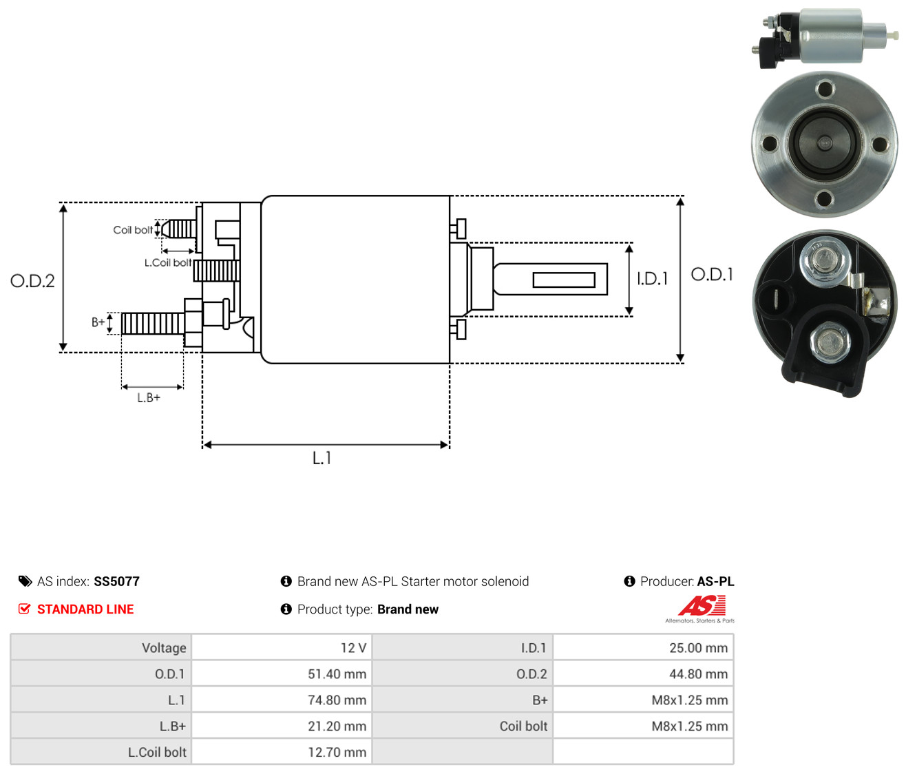 AS-PL ss5077 for HONDA MITSUBISHI