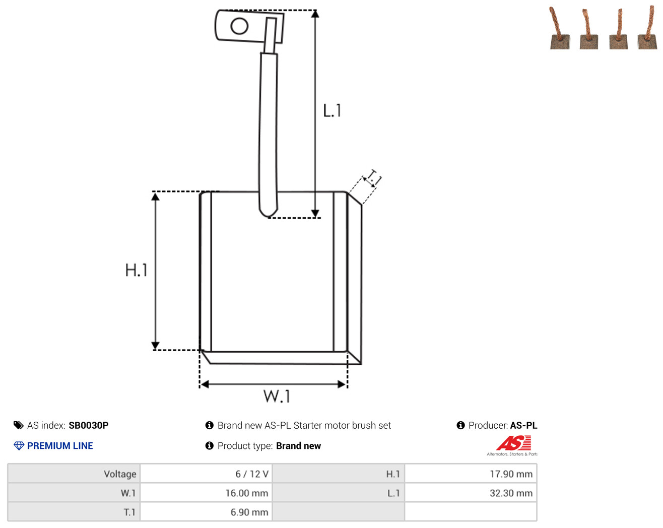 AS-PL sb0030p for OPEL BMW