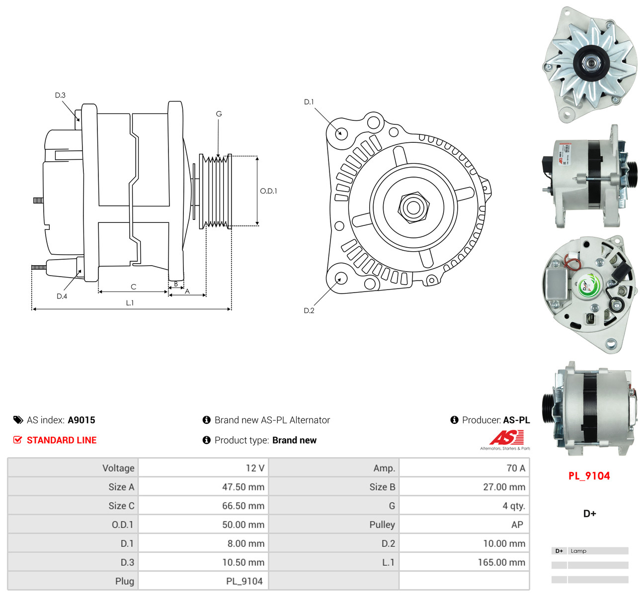 AS-PL Generator a9015