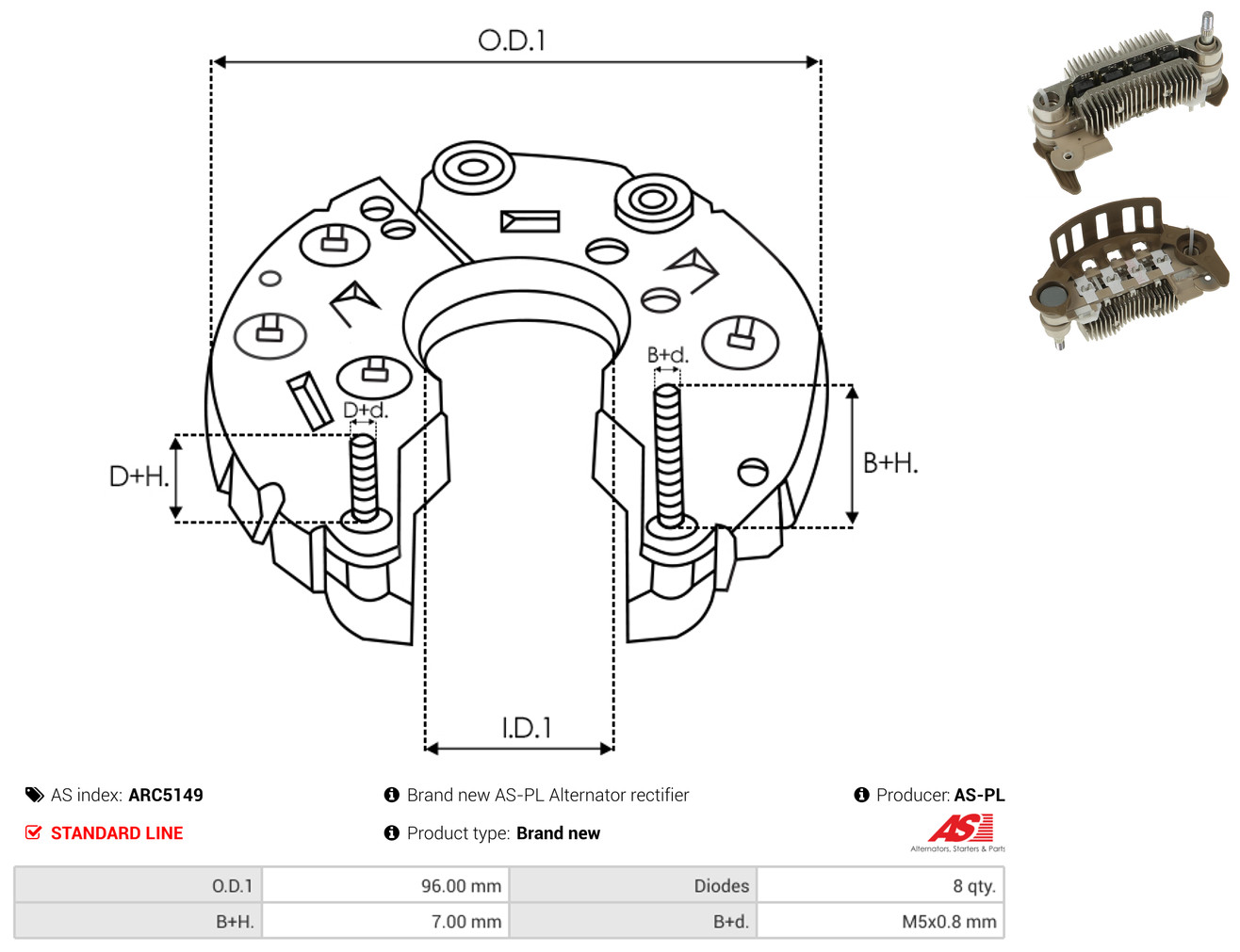 AS-PL arc5149 960mm