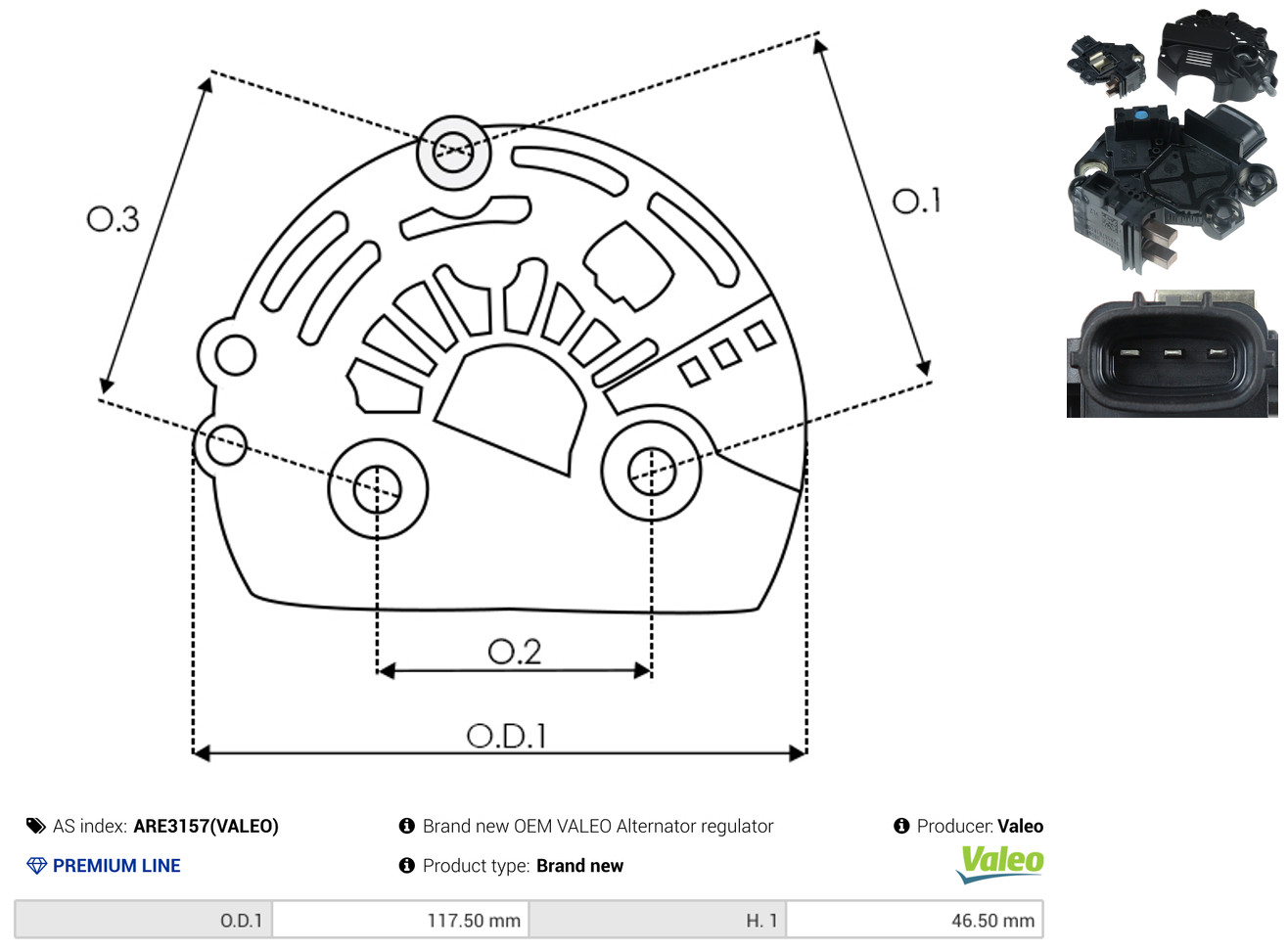 AS-PL are3157valeo for HYUNDAI